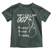 Funny Fishing Toddler T Shirt They Call Me 007 Fisherman