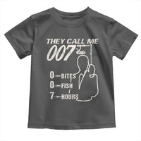 Funny Fishing Toddler T Shirt They Call Me 007 Fisherman