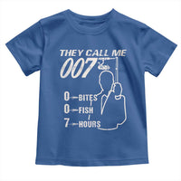 Funny Fishing Toddler T Shirt They Call Me 007 Fisherman