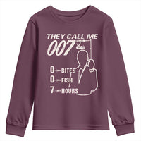 Funny Fishing Youth Sweatshirt They Call Me 007 Fisherman