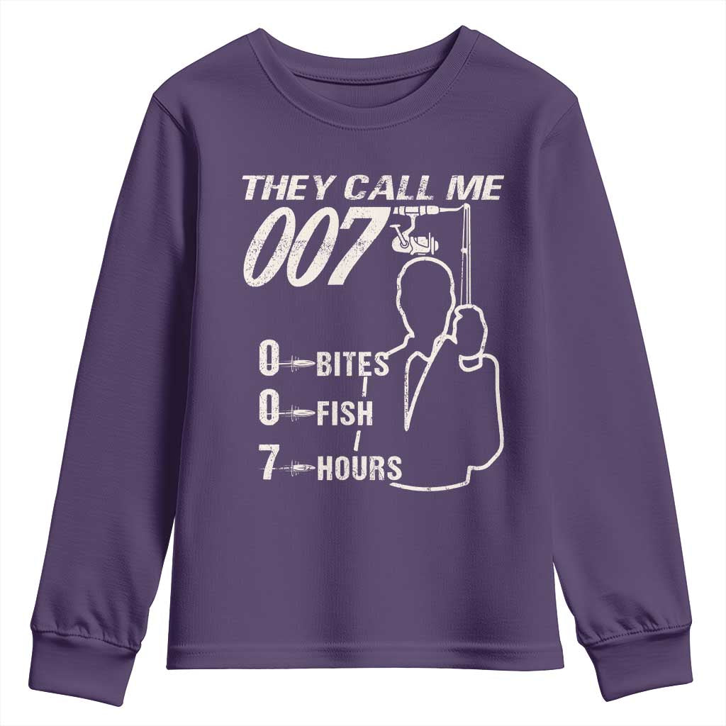 Funny Fishing Youth Sweatshirt They Call Me 007 Fisherman