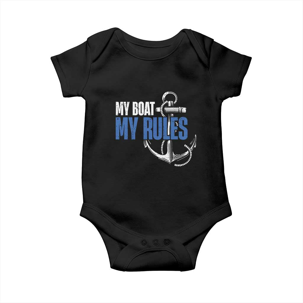 I'm The Captain Baby Onesie My Boat My Rules