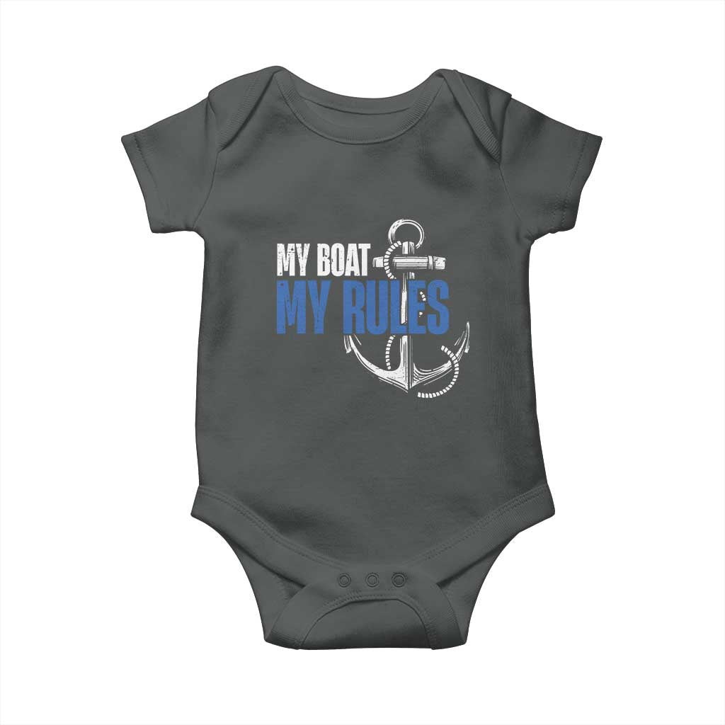 I'm The Captain Baby Onesie My Boat My Rules
