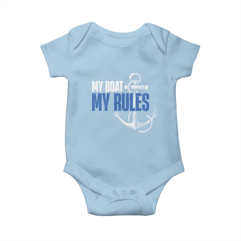 I'm The Captain Baby Onesie My Boat My Rules