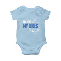 I'm The Captain Baby Onesie My Boat My Rules