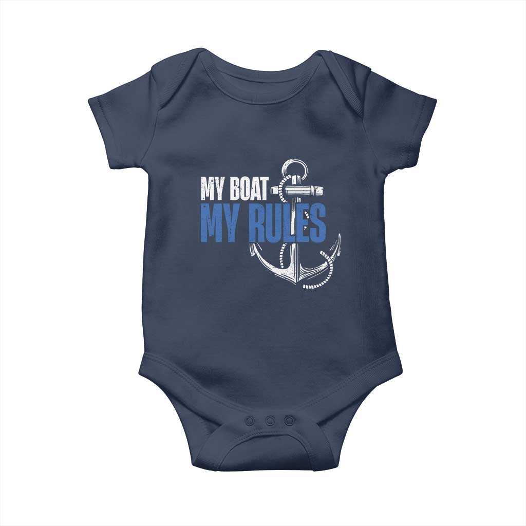 I'm The Captain Baby Onesie My Boat My Rules