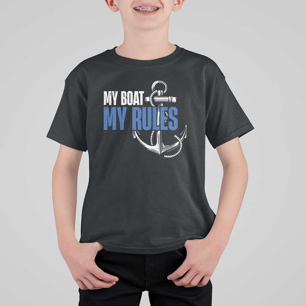 I'm The Captain T Shirt For Kid My Boat My Rules
