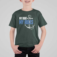 I'm The Captain T Shirt For Kid My Boat My Rules
