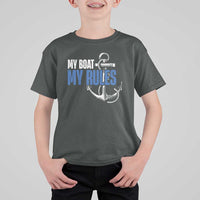 I'm The Captain T Shirt For Kid My Boat My Rules