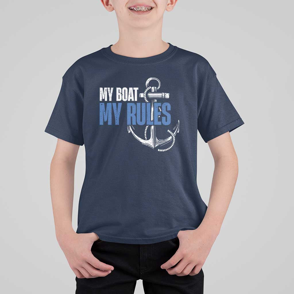 I'm The Captain T Shirt For Kid My Boat My Rules