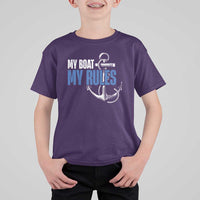 I'm The Captain T Shirt For Kid My Boat My Rules