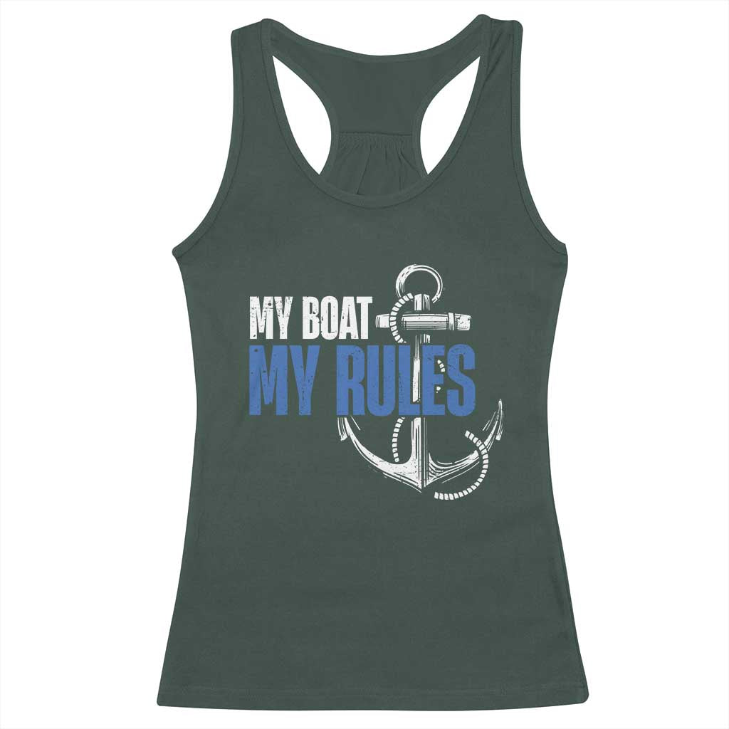 I'm The Captain Racerback Tank Top My Boat My Rules