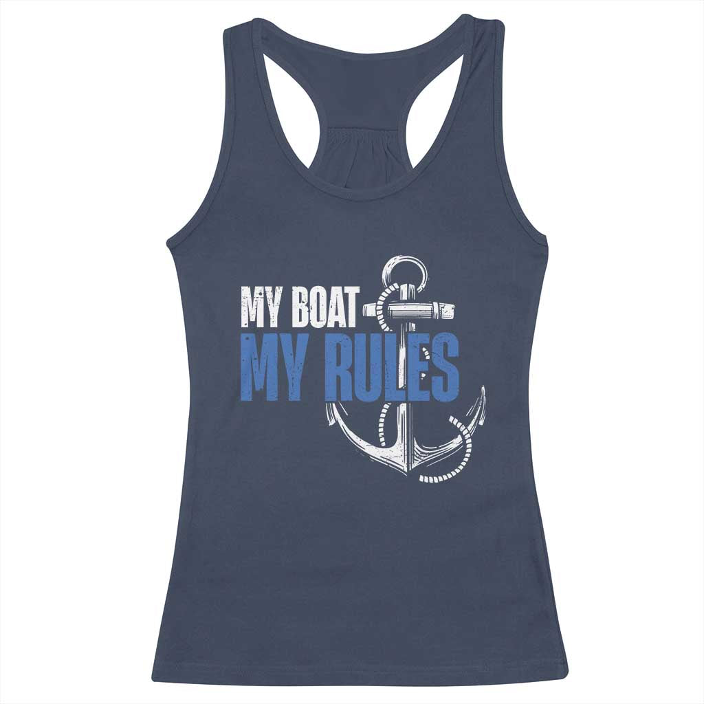 I'm The Captain Racerback Tank Top My Boat My Rules