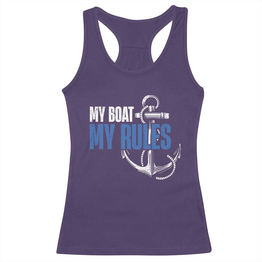 I'm The Captain Racerback Tank Top My Boat My Rules