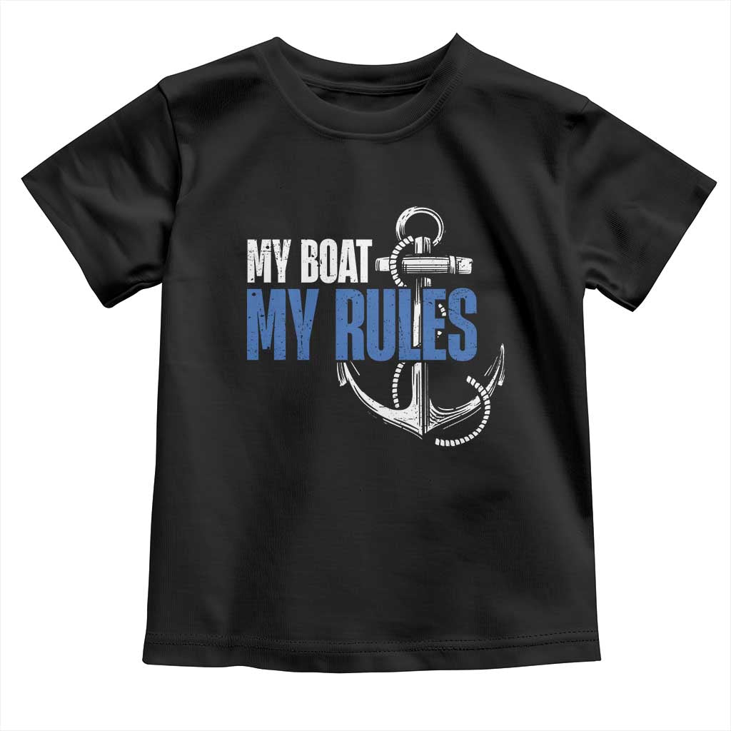 I'm The Captain Toddler T Shirt My Boat My Rules