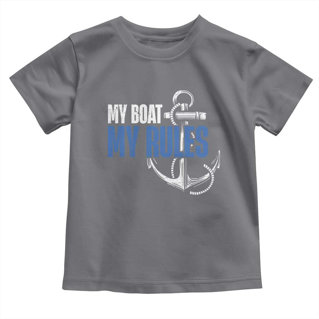 I'm The Captain Toddler T Shirt My Boat My Rules