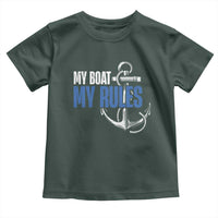 I'm The Captain Toddler T Shirt My Boat My Rules