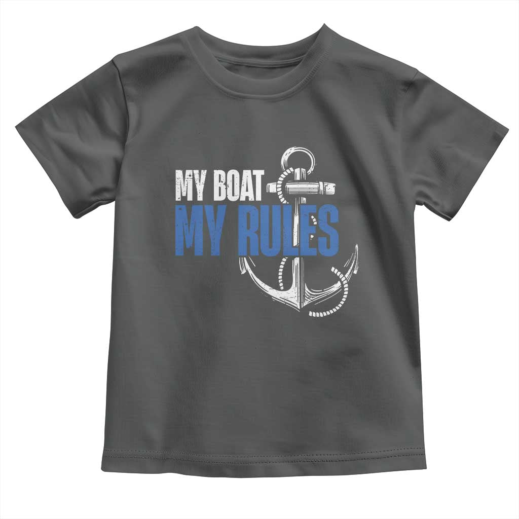 I'm The Captain Toddler T Shirt My Boat My Rules