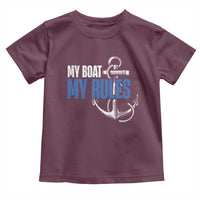 I'm The Captain Toddler T Shirt My Boat My Rules