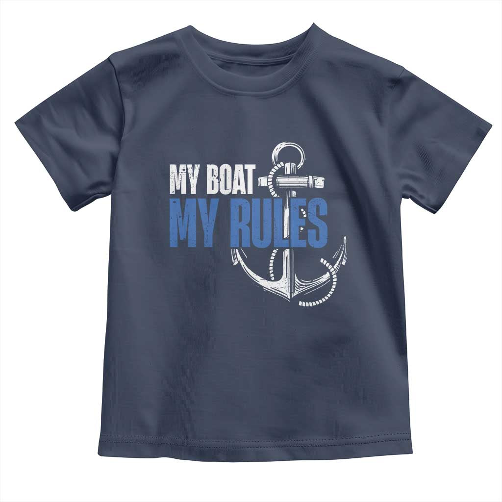 I'm The Captain Toddler T Shirt My Boat My Rules