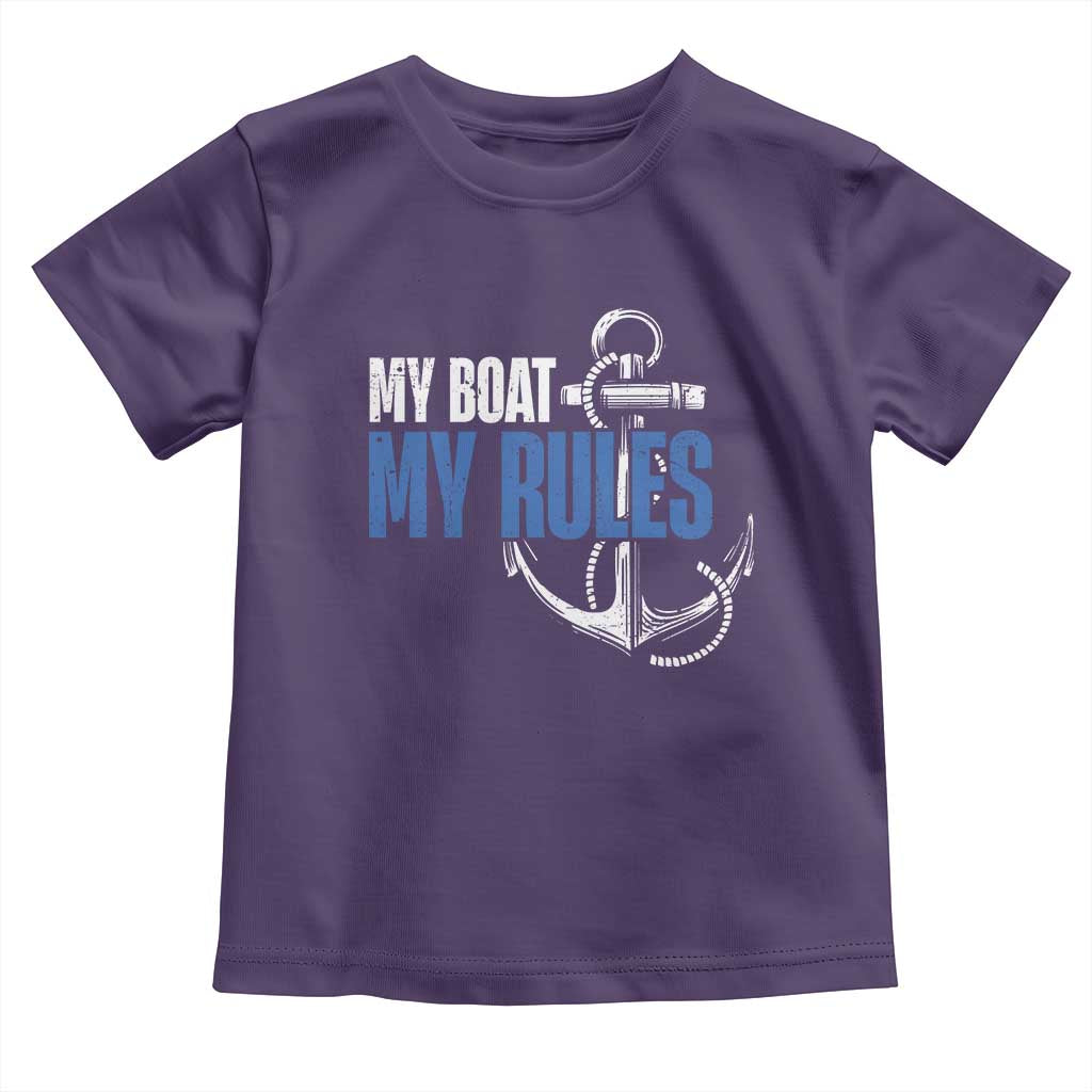 I'm The Captain Toddler T Shirt My Boat My Rules