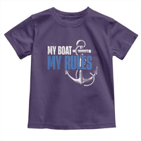 I'm The Captain Toddler T Shirt My Boat My Rules