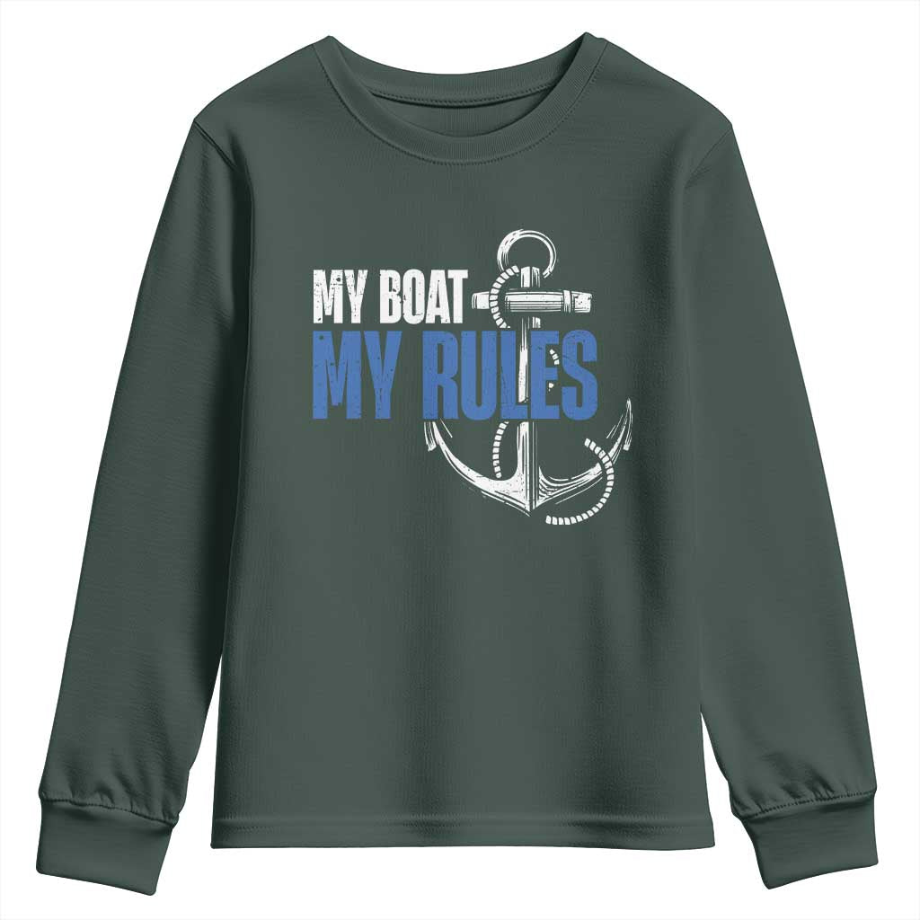 I'm The Captain Youth Sweatshirt My Boat My Rules