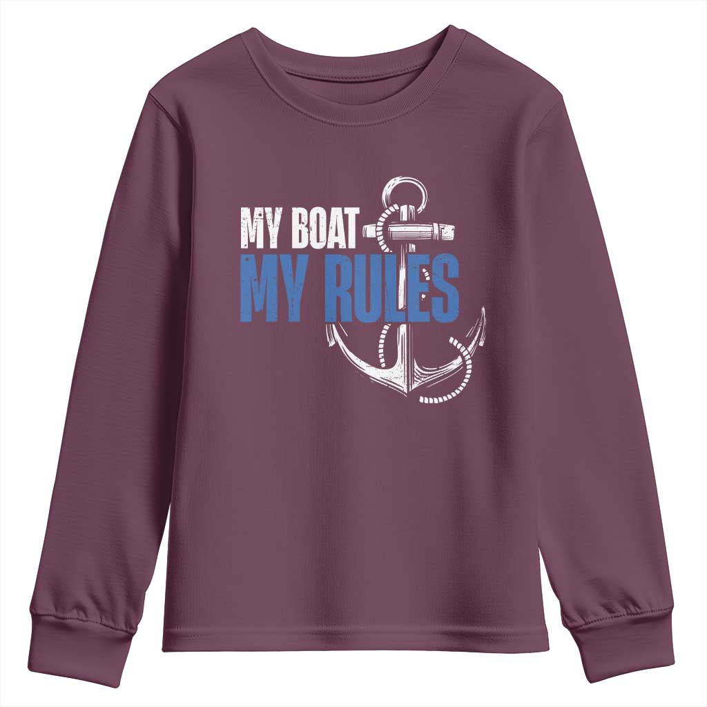 I'm The Captain Youth Sweatshirt My Boat My Rules