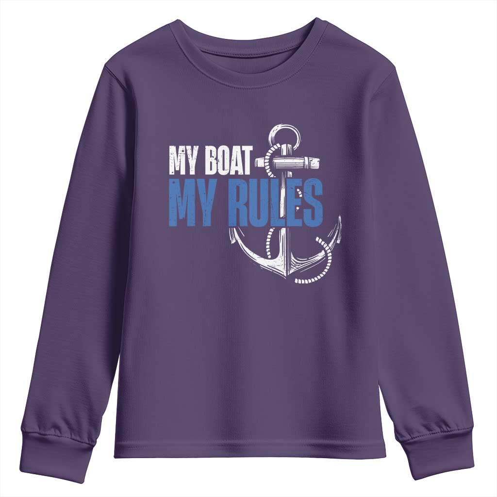 I'm The Captain Youth Sweatshirt My Boat My Rules
