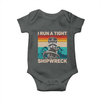 Funny Raccoon Captain Baby Onesie I Run A Tight Shipwreck