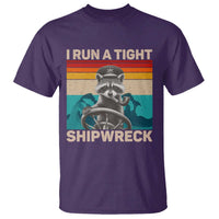 Funny Raccoon Captain T Shirt I Run A Tight Shipwreck