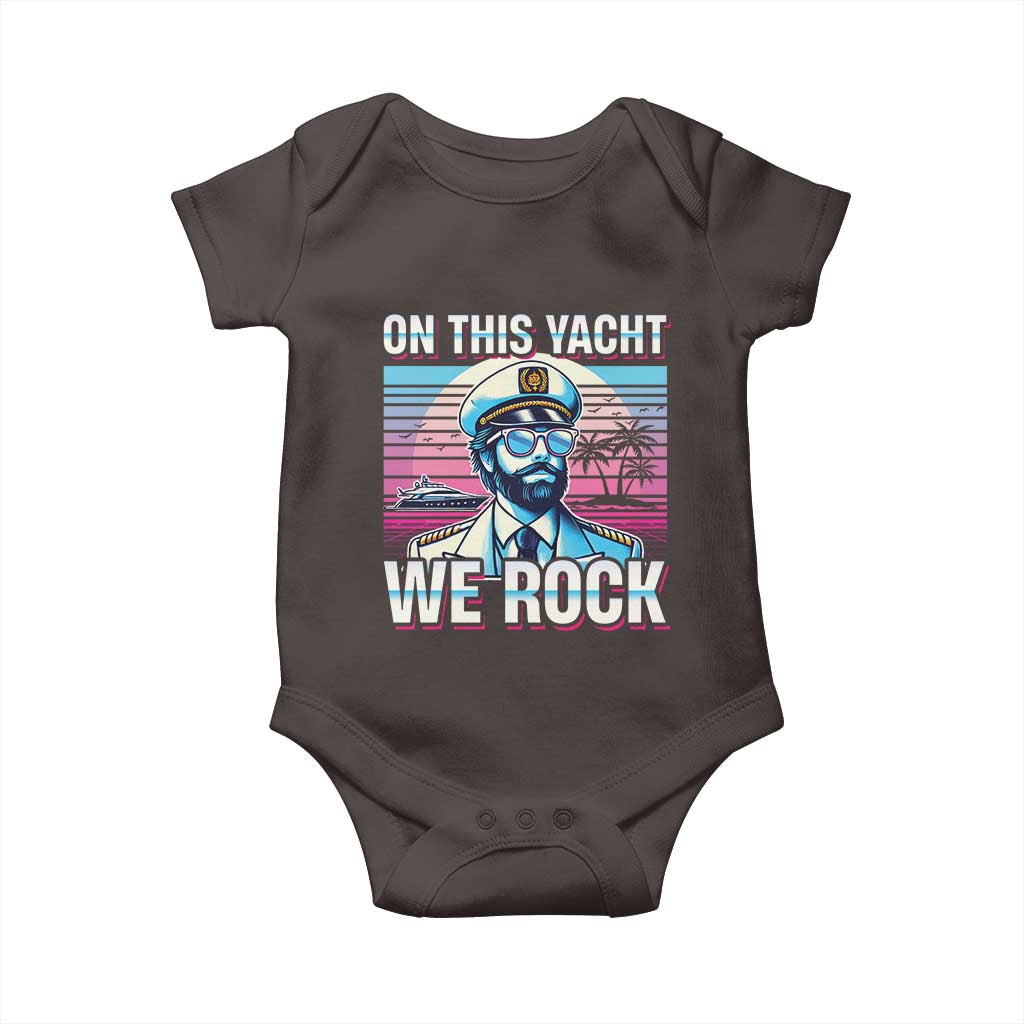 Yacht Rock Party Baby Onesie On This Yacht We Rock Boating