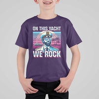 Yacht Rock Party T Shirt For Kid On This Yacht We Rock Boating