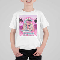 Yacht Rock Party T Shirt For Kid On This Yacht We Rock Boating Lady Captain