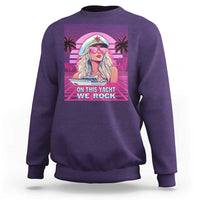 Yacht Rock Party Sweatshirt On This Yacht We Rock Boating Lady Captain