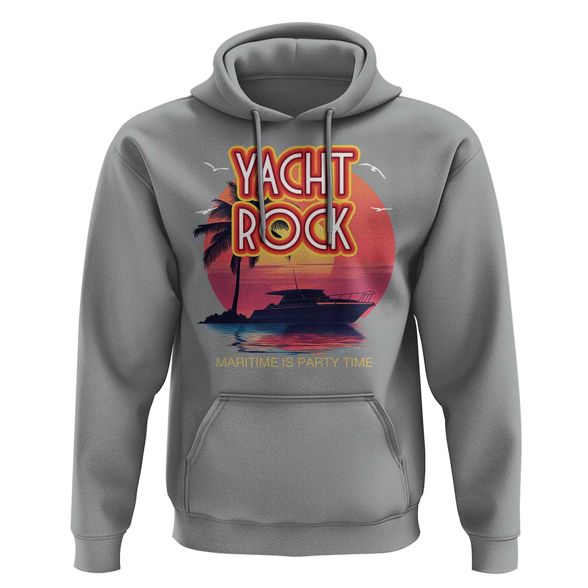 Yacht Rock Party Hoodie Boat Drinking Maritime Is Party Time