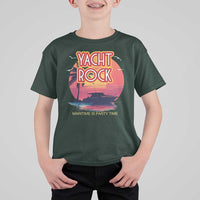 Yacht Rock Party T Shirt For Kid Boat Drinking Maritime Is Party Time