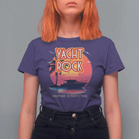 Yacht Rock Party T Shirt For Women Boat Drinking Maritime Is Party Time