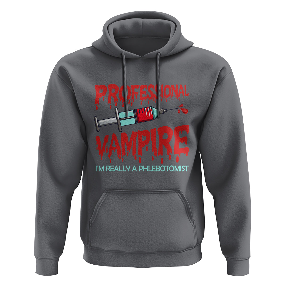 Funny Phlebotomist Professional Vampire Hoodie - Wonder Print Shop