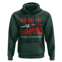 Funny Phlebotomist Professional Vampire Hoodie - Wonder Print Shop