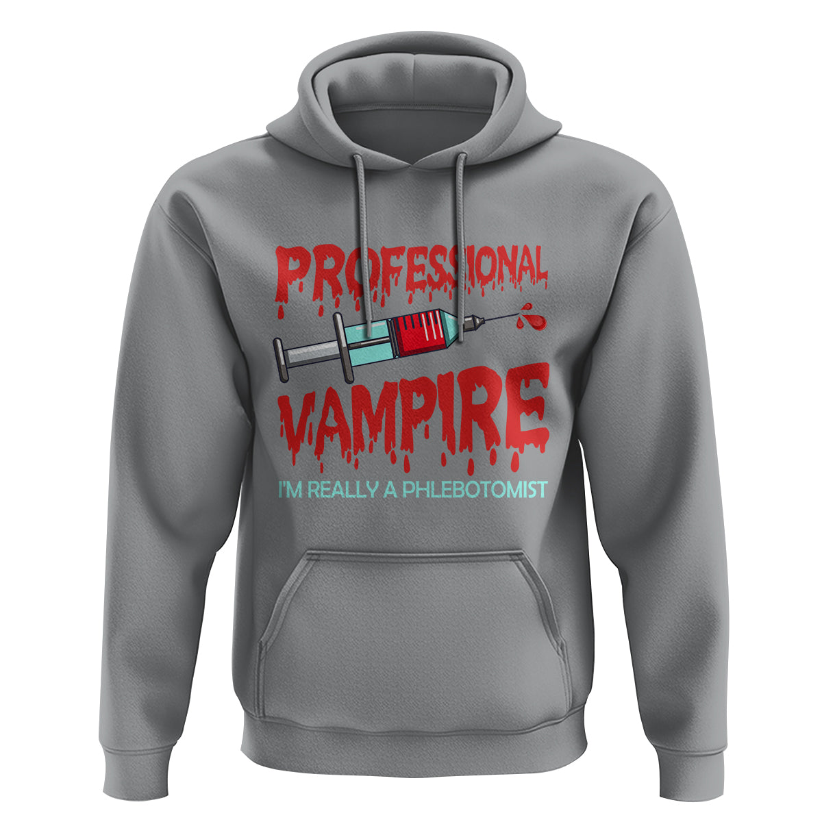 Funny Phlebotomist Professional Vampire Hoodie - Wonder Print Shop
