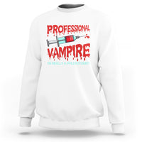 Funny Phlebotomist Professional Vampire Sweatshirt - Wonder Print Shop