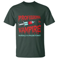 Funny Phlebotomist Professional Vampire T Shirt - Wonder Print Shop