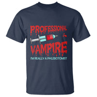 Funny Phlebotomist Professional Vampire T Shirt - Wonder Print Shop