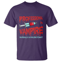 Funny Phlebotomist Professional Vampire T Shirt - Wonder Print Shop