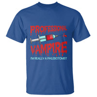 Funny Phlebotomist Professional Vampire T Shirt - Wonder Print Shop