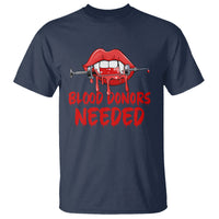 Blood Donors Needed Funny Vampire Lip T Shirt - Wonder Print Shop