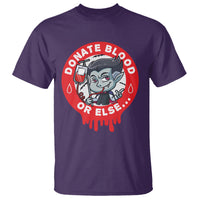 Blood Donor T Shirt Vampire Donate Blood Or Else... - Wonder Print Shop
