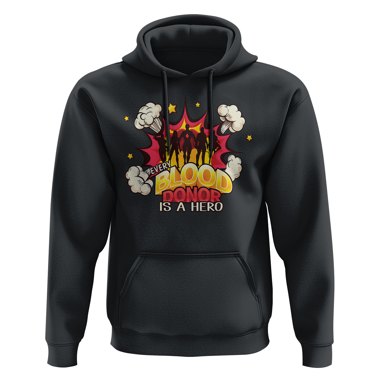 Every Blood Donor Is A Hero Hoodie - Wonder Print Shop