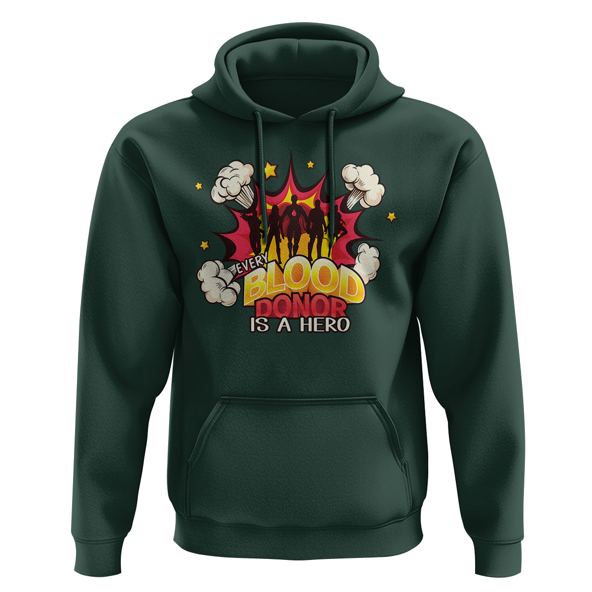 Every Blood Donor Is A Hero Hoodie - Wonder Print Shop